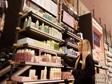 DOUGLAS store product shelf