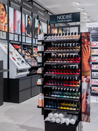 Product shelf in a NOCIBÉ store